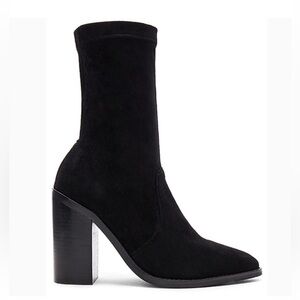 Sol Sana Alexandria Booties 7 / 37 Stretch Microfiber Sock Ankle Boots Black